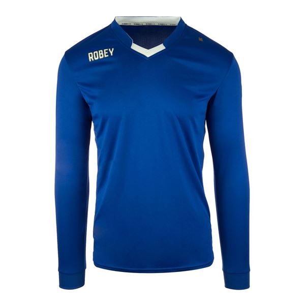 Tranen geschenk slijtage Robey Hattrick Voetbalshirt - Blauw (Lange Mouwen) | Teamkleding.eu