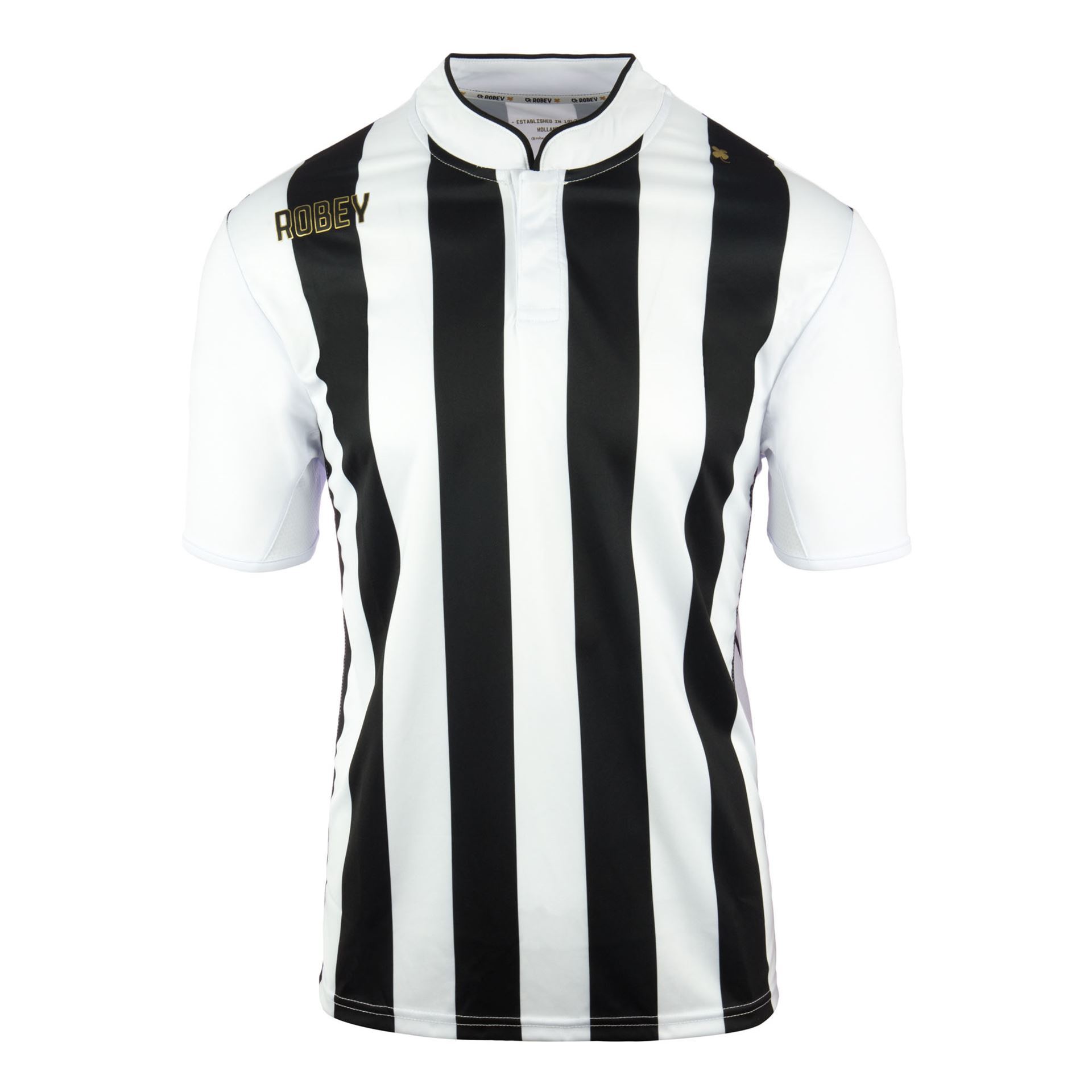 Gemaakt van tactiek In Robey Winner Voetbalshirt - Zwart/ Wit | Teamkleding.eu